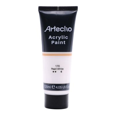 Acrylic Paint for Art Paints, Decorate, Pearl White 4.05 Ounce/120ml Art Paint Supplies for Wood, Fabric, Crafts