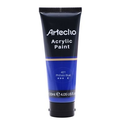 Acrylic Paint for Art Paint, Decorate, Phthalo Blue 4.05 Ounce/120ml Acrylic Paint Supplies for Wood, Fabric, Crafts