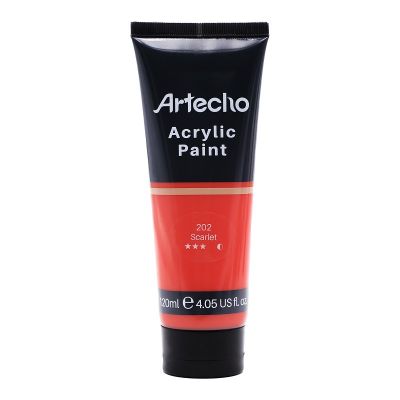 Acrylic Paint for Art Paint, Decorate, Scarlet Red 4.05 Ounce/120ml Acrylic Paint Supplies for Wood, Fabric, Crafts