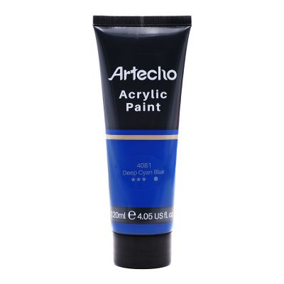 Acrylic Paint for Art Paint, Decorate, Deep Cyan Blue 4.05 Ounce/120ml Acrylic Paint Supplies for Wood, Fabric, Crafts