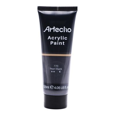 Acrylic Paint for Art Paints, Decorate, Pearl Black 4.05 Ounce/120ml Acrylic Paint Supplies for Wood, Fabric, Crafts
