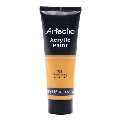 Acrylic Paint for Art Paint, Decorate, Yellow Ochre 4.05 Ounce/120ml Acrylic Paint Supplies for Wood, Fabric, Crafts