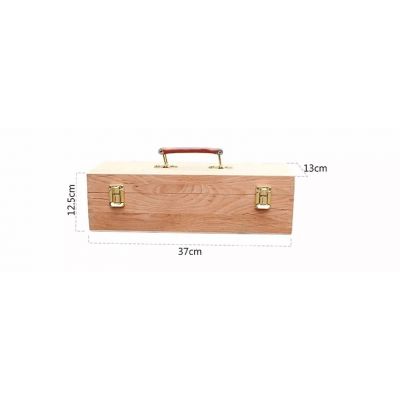 2020 Creative pine Wood Easel with Paint Box Oil Painting Rack Paint Tool Case