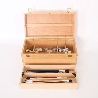 2020 hot selling art Supply Wood Easel Box for painting and storing