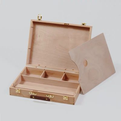 2020 Artist Wooden Box Portable Desktop Painting Box
