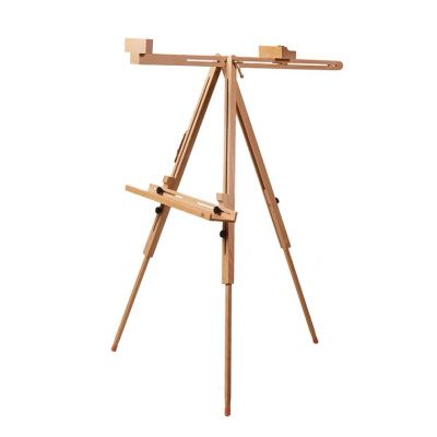 2021 professional portable beech wood Triangular easel with big tray
