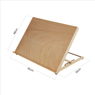 2021 Art Supply Angle Adjustable Wood Artist Drawing & Sketching Board of 65*48cm
