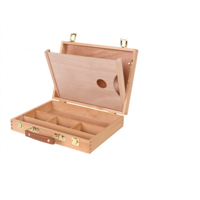 2021 Art Supplies Multi-Functional Wooden Artist Painting Tool Box for Traveling drawing