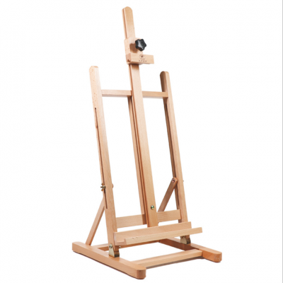 2021 Art Supply Portable Artists Adjustable Beechwood Medium Tabletop Wooden H-Frame Studio Easel for painting and displaying