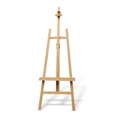 2021 New Art Supply Medium A-Frame Wood Lyre Artist Easel with tray storage