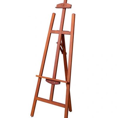 2021 2021 Art supply High quality Nut brown A-frame wooden easel for painting