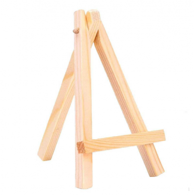 2022 Art supplier 7X12.5cm Mini Wood Display Easel for small artworks
