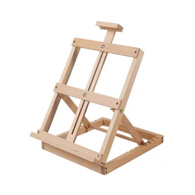 2022 Art supply Beech Portable Heavy-Duty Tabletop Studio H-Frame Wooden Easel for for Artist Beginners & Teens