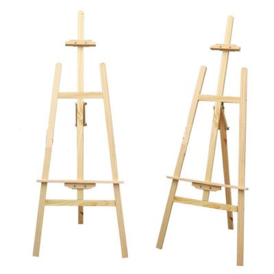Professional wood hoop art wood tripod easel for artist
