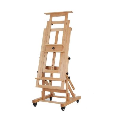 Deluxe Movable H-Frame Solid Beech Wood Masterr Studio Easel