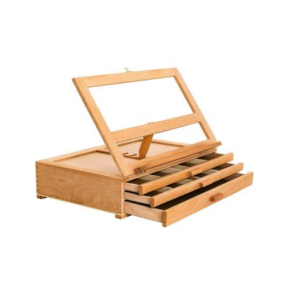 Heavy Duty Tabletop Wooden H-Frame Studio Easel Portable Sturdy Table Desktop Holder Stand