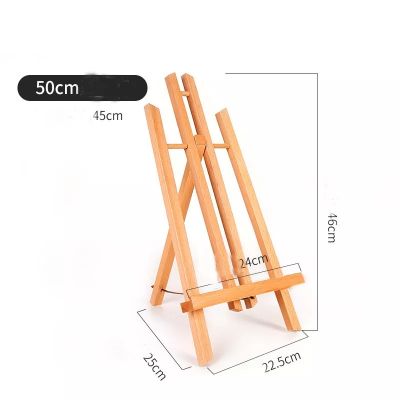 30CM 40CM 50CM Height Solid Beech Wood Easel Painting Tabletop Display A-Frame Easel