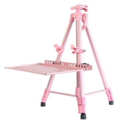 professional triangle shape metal plate display easel stand for artist
