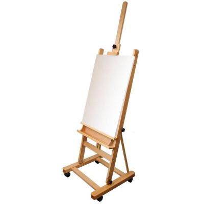 Newest beech wood 65 inch natural wood floor easel