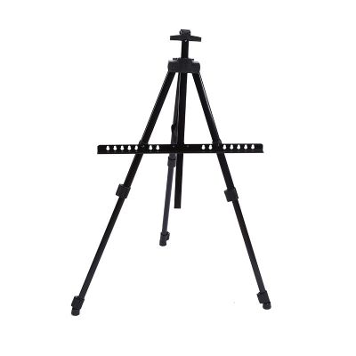 Drawing Easel Display Frame Folding Black Iron Metal Easel For Artists Student