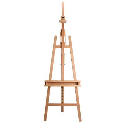 Art Professional Solid Beech Large Floor Studio Painters Easel For Adults