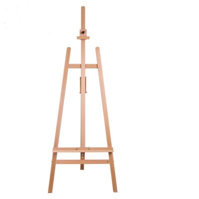 high quality solid beech wood portable wooden easel for artist and advertising