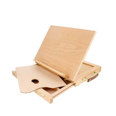 Amazon hot selling art Supply Wood Easel Box for painting and storing