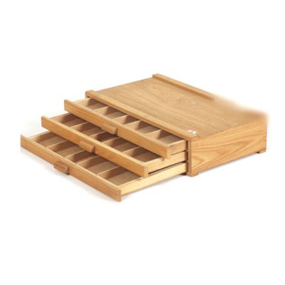 Art Premium Beechwood Artist Desktop 3-Drawer Storage Box Easel For Storaging Art Supplies
