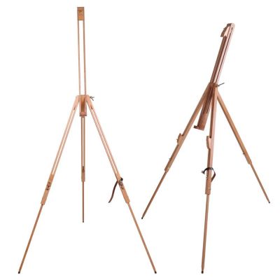 high quality beech wood portable tripod holder easel stand for field painting