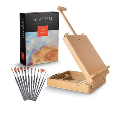 2022 Art Adjustable Wood Easel Box Perfect Wooden Storage Box for Drawing, Painting