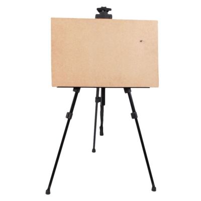 2022 Art Drawing Easel Display Frame Folding Black Iron Metal Easel For Artists Student