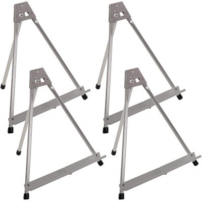 [ 复制 ]Art Tabletop Display Tripod Holder Stand 14 Inch Tall Wood Mini Easel for Kids and Party