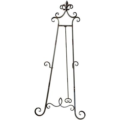 Art 54 Inch Total Adjustable Hook Metal Portable Floor Easel Stand for Wedding Decorative Display