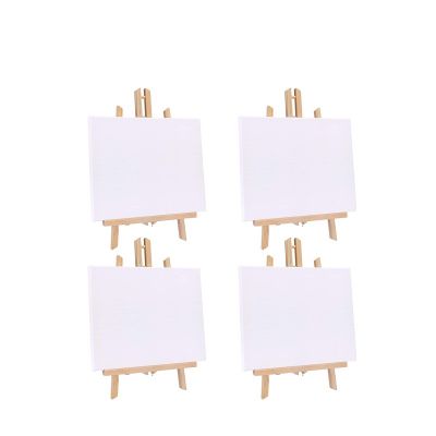 16 x 9.5 Inches Art Craft Painting Easel Stand Wooden Easels With Canvas For Kids Artist