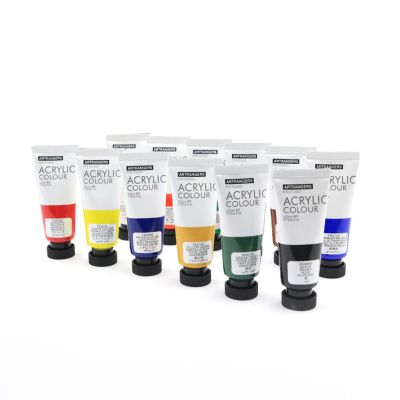 Professional Hot Selling Permanent 12 Colors 22ml Acrylic Paint Set for Drawing