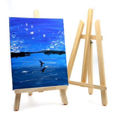 Small Tripod Canvas Display Wooden Easel Stand For Painting