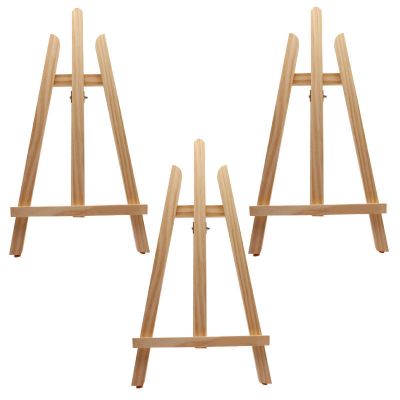 Art Tabletop Display Tripod Holder Stand 14 Inch Tall Wood Mini Easel for Kids and Party