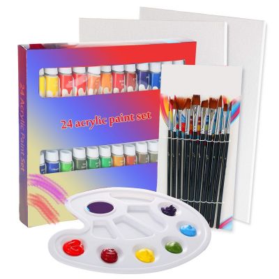 Amazon Hot Artist Painting 24colors Acrylic Paint Set For Artist