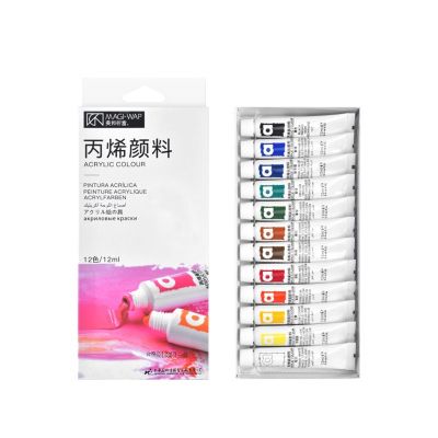 Art Supplies 12 Ml Tube Acrylic Paints Set For Painting