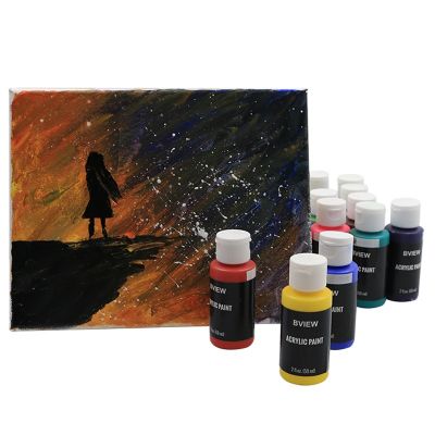 Art 20 Colors 60 ml Bottles Water-Based Matte Finish Blendable Paint Craft Acrylic Paint