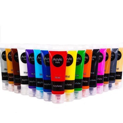 Water-Based, Non Toxic, Non Fading, Waterproof, 75 ML Acrylic Paint Premium acrylic paint for Artwork & DIY