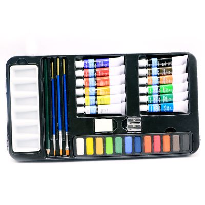12 Color Watercolor Cake Perfect Drawing Gift set Rich Acrylic Pigment colors kit
