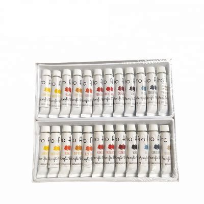 Online selling 24 colours fine art premium acrylic paint set for artists painting