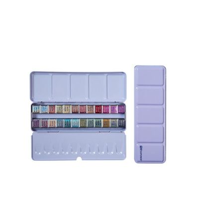 Professional Glitter Watercolour Solid Paint Box Metallic Watercolor Paints Set For Artist