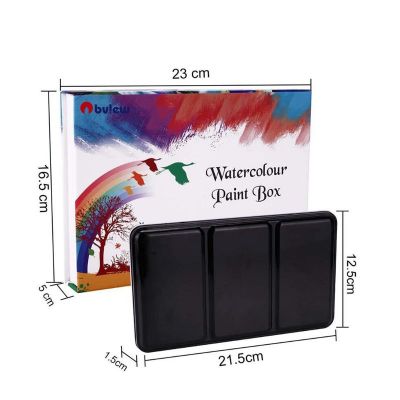 36 Vibrant Colors Watercolor Paint in Half Pans with 3 Water Brush Pens, 1 Watercolor Pad Complete Watercolor Kit for Kids