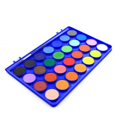 Art 28 Colors Portable Travel Watercolor Paint Cake Set With Paint Brush