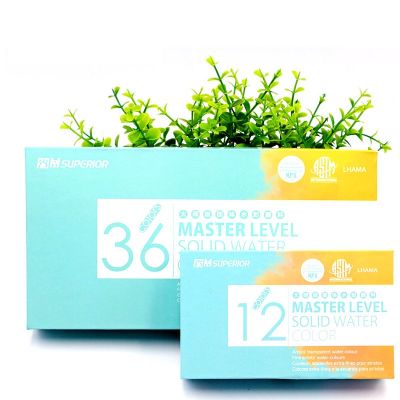 Art Professional 12 Colors Tin Box Watercolor Paint With Gift Box