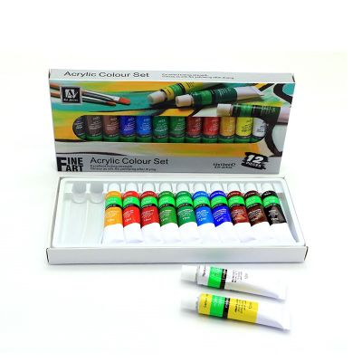 Online Selling School Painting Class 12ml Tube Acrylic Paint Set For Painting