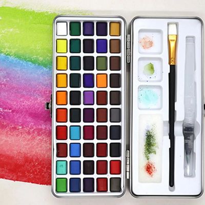 New Trend 50 Colors Solid Watercolor Paint For Professional Artist Painting