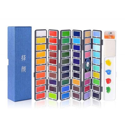 Professional Travel Mini Portable Pocket Watercolor Paint For Artist Field Painting